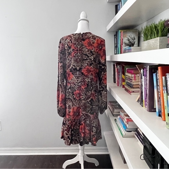 ATSU Anthropologie NWT Ruched Faux Wrap Dress Sz 14 - Picture 8 of 15